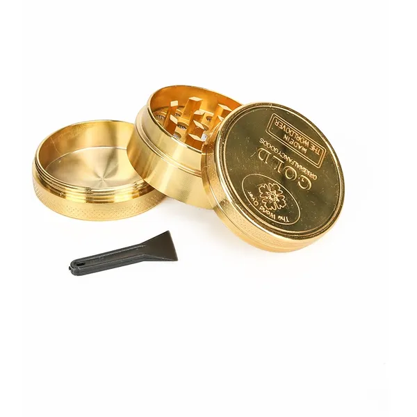 Wholesale Smoking Weed Aluminum Tobacco Herb Grinder golden smoking customer logo grinder 
