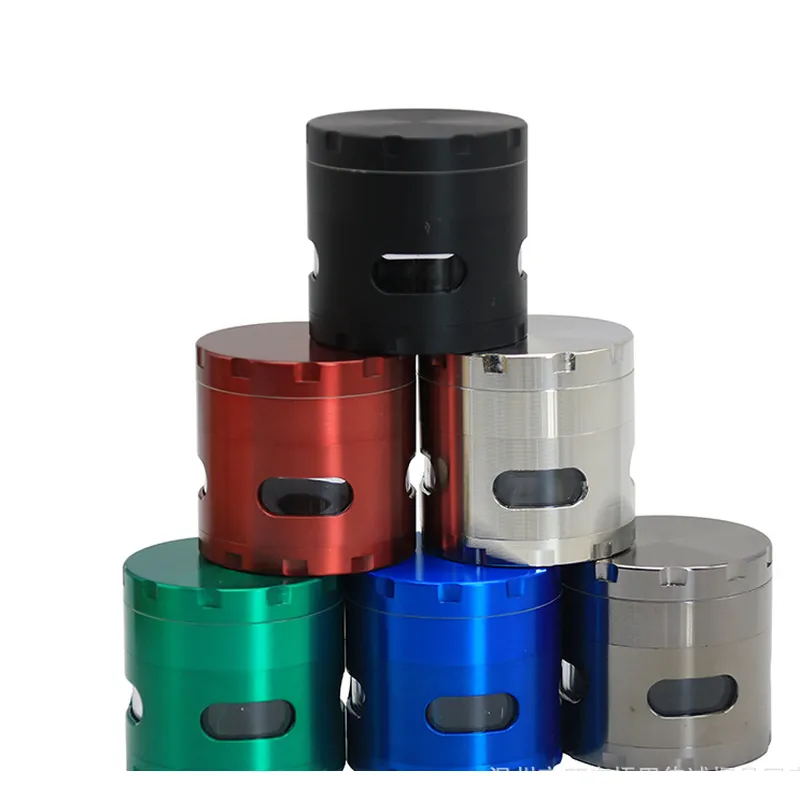 Metal 3 layer design tobacco herb grinder 55mm