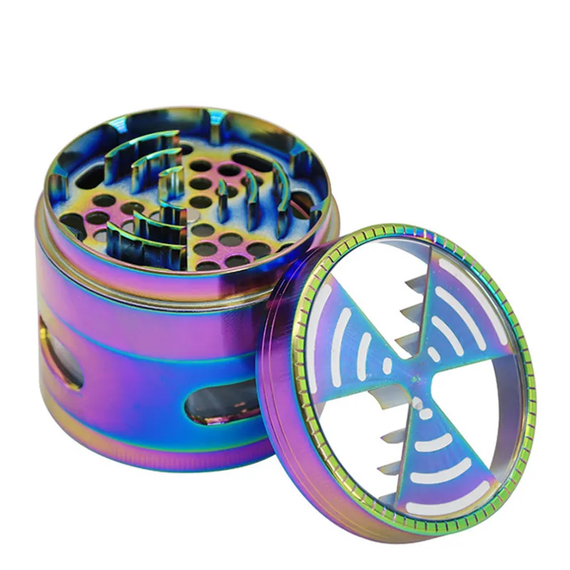 4 Part Metal Herb Grinder crusher63 mill mm wifi shape 015 