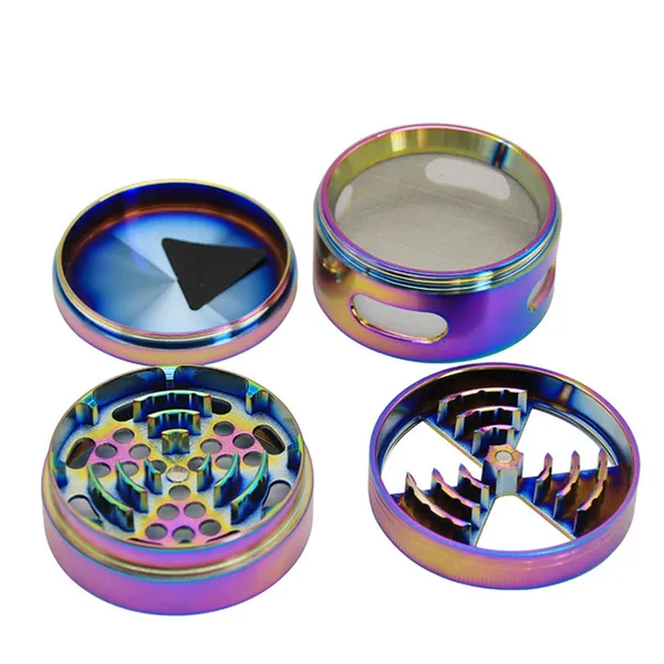 4 Part Metal Herb Grinder crusher63 mill mm wifi shape 015 