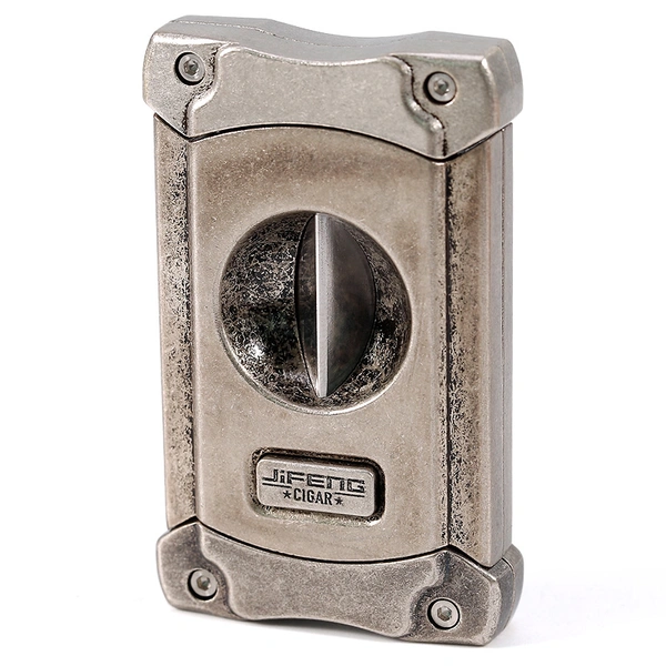 China cigar accessories manufacturer  grey gold black sharp stainless steel Blade Cigar V Cutter punch tool