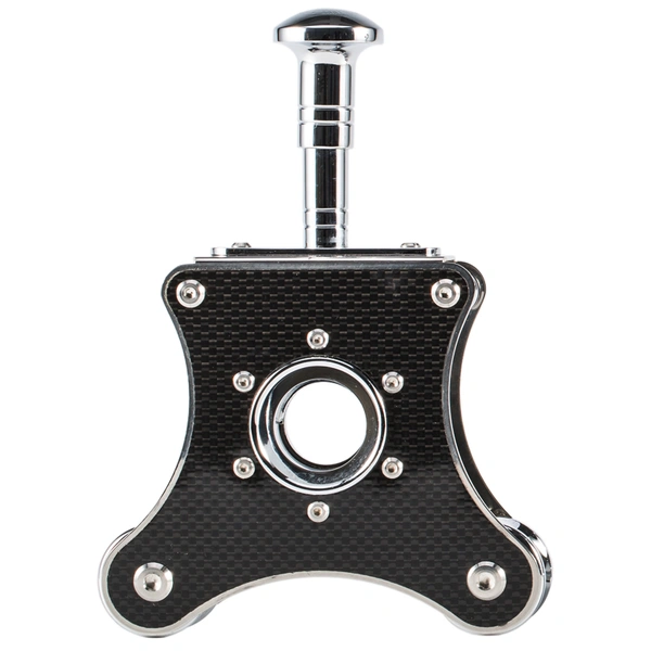 factory manufacturer high quality luxury desk top table carbon fiber metal sharp cigar cutter