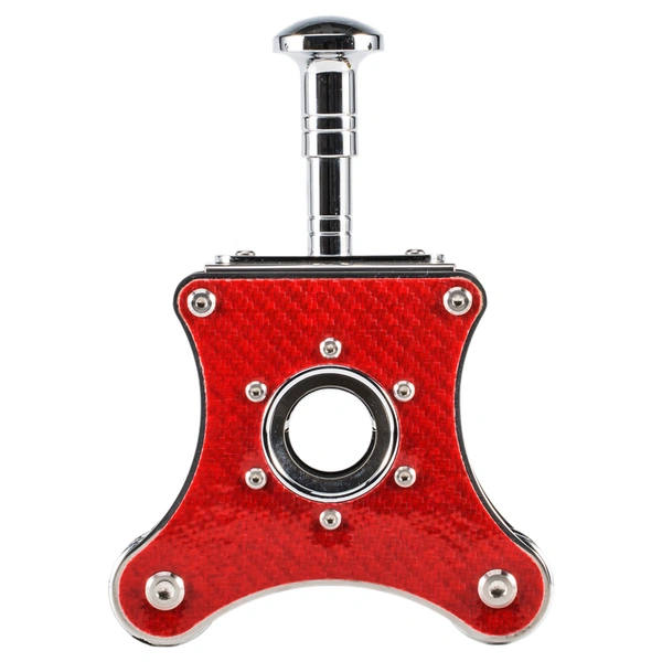 Red metal alloy high quality luxury desk top table carbon fiber metal sharp cigar cutter