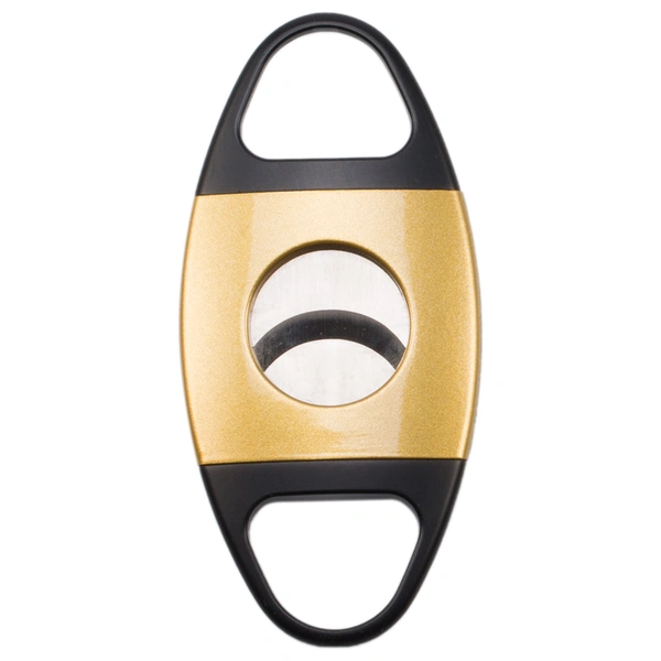Gold Wabe brand  high quality sharp customized logo metal stainless steel blades portable cigar cutter