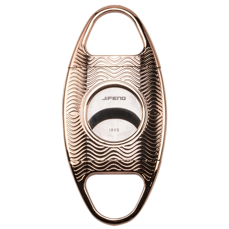  OEM own patented product custom logo Antique metal cigar cutter perfect stainless steel blades with gift box