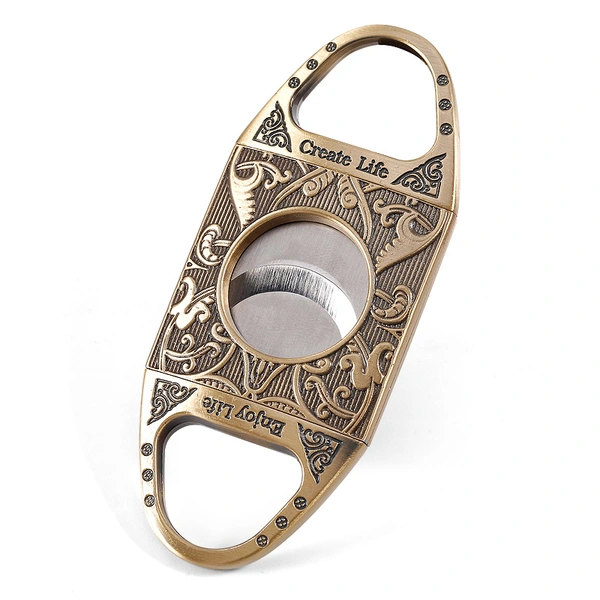 flower design vintage cigar cutter scissors sharp blades for cigar accessories