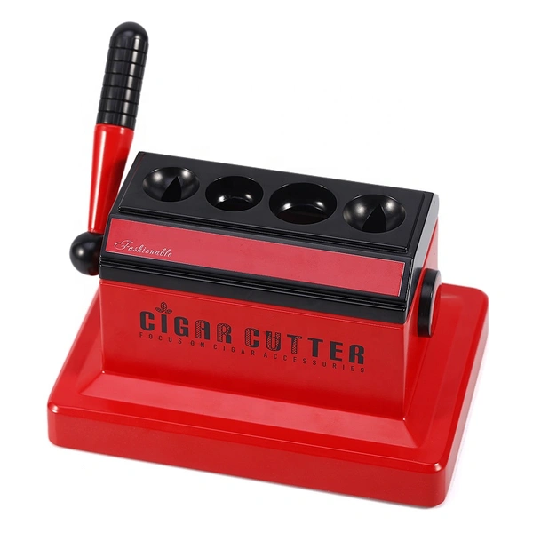  high-end metal stainless steel 4 kind of blades table top desk cigar cutter 