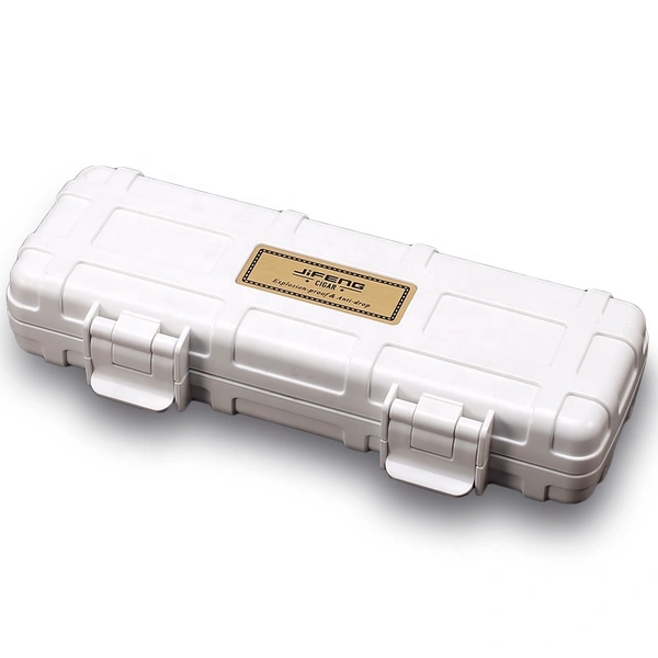  Custom plastic outside Cedar Wood inside travel Cigar case with humidifier for 2 cigars