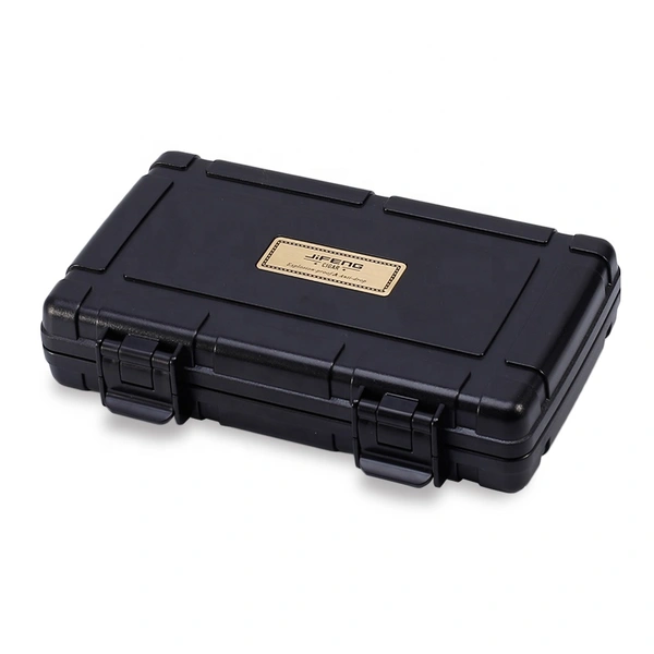 explosion-proof plastic plain foam inside travel custom cigar case for 5 cigars
