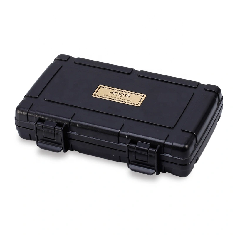 explosion-proof plastic plain foam inside travel custom cigar case for 5 cigars