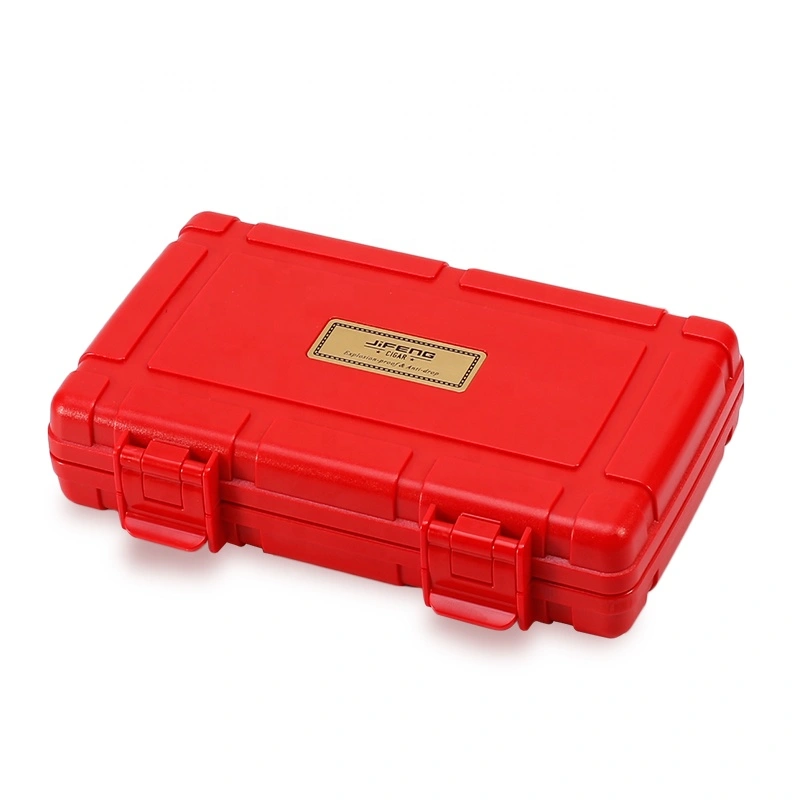 explosion-proof plastic plain foam inside travel custom cigar case for 5 cigars