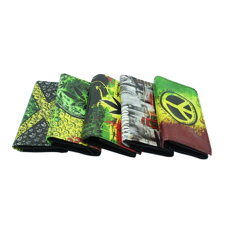 Fashion colourful leather cigarette tobacco pouch bag case 