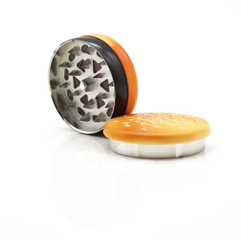 hamburger shape grinder Tobacco/Spice/Herb/Weed Casino Pollen Grinder