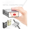 mirror style aluminum cigarette case box for king size 20s cigarette pack