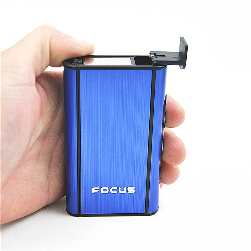 automatic push  aluminum cigarette case 