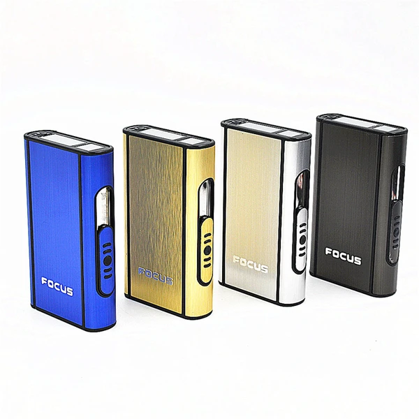 automatic push  aluminum cigarette case 