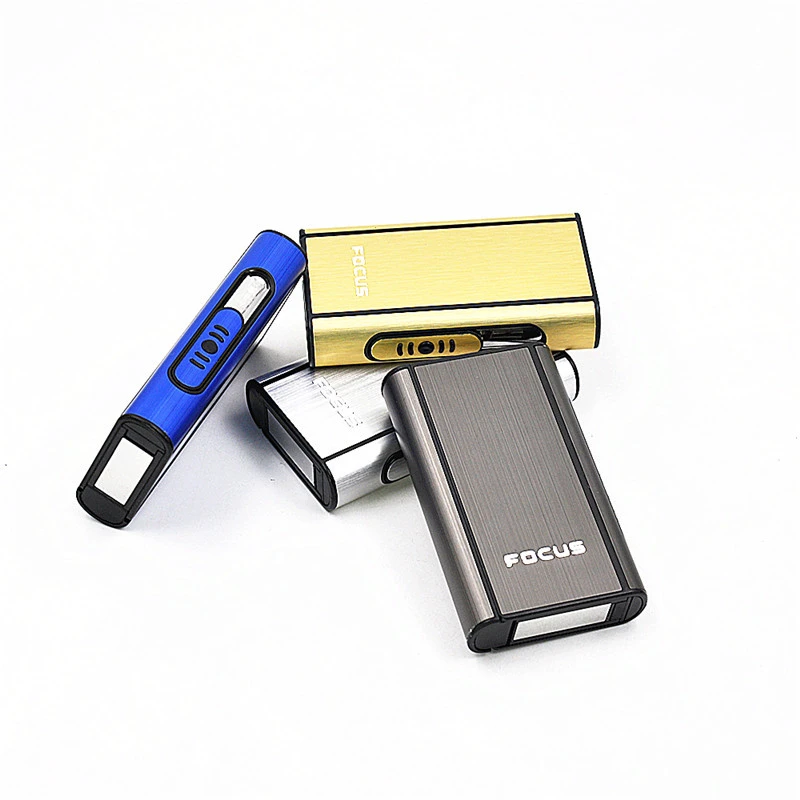 automatic push  aluminum cigarette case 