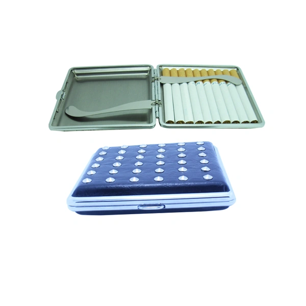 Rivet On Pu leather cigarette  Massage cigarette case box holder
