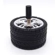 Stainless Steel Alloy Wheel Tyre Design Push Down Spinning Ashtray Ash Tray 