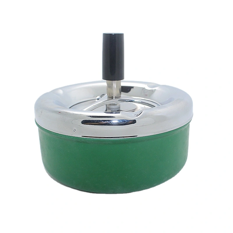 Painting stainless steel chrome plating spinning ashtray OEM