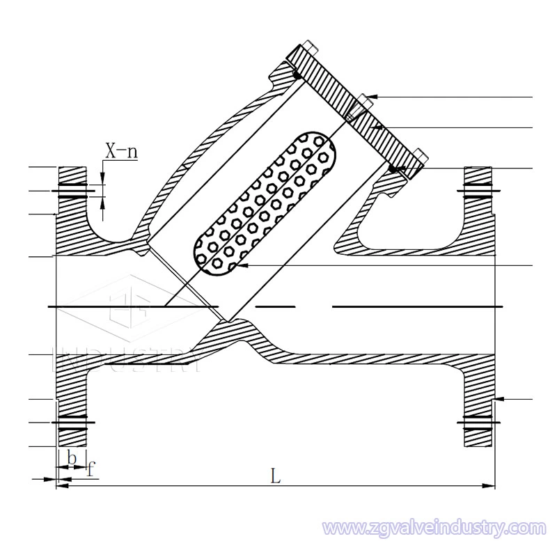 colador din pn10 / 16/25/40 dn15-800 wcb / ss y 