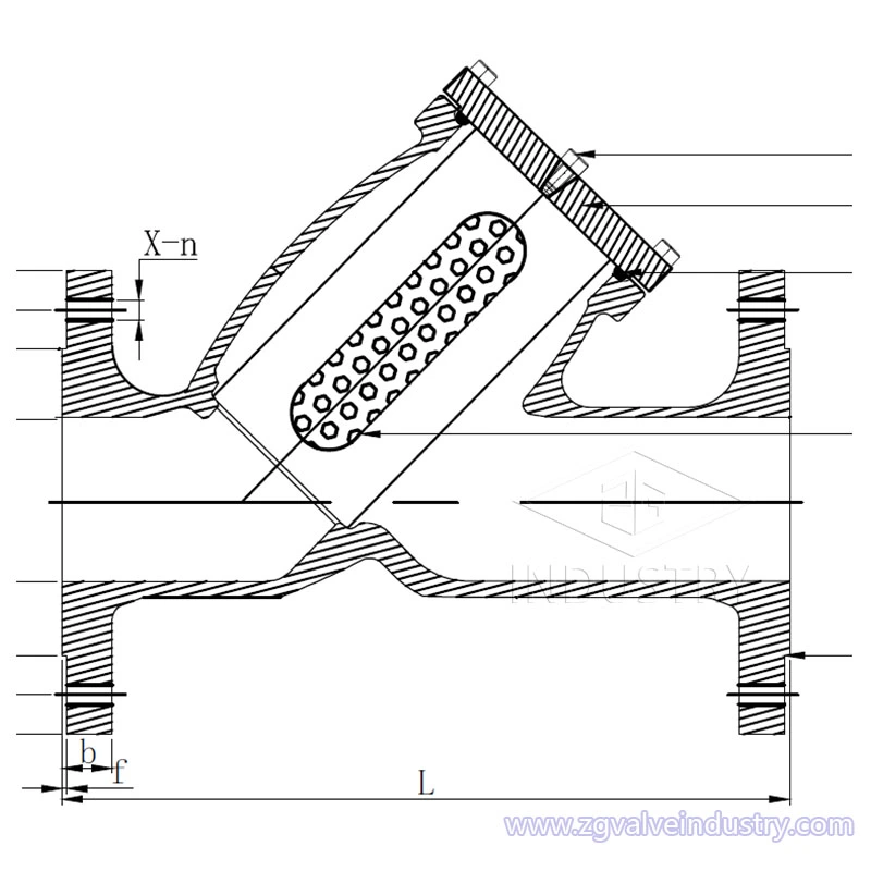 colador ansi cl150 / 300/600 wcb / ss y 
