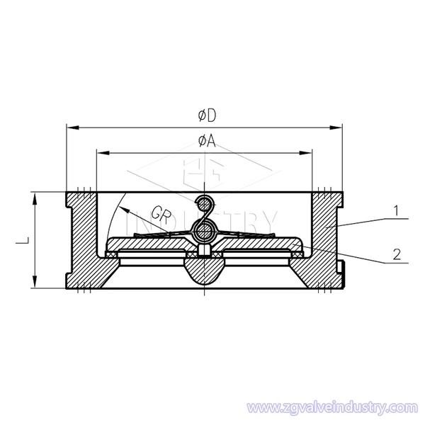 Wafer Type Double Door Check Valve——ZG VALVE