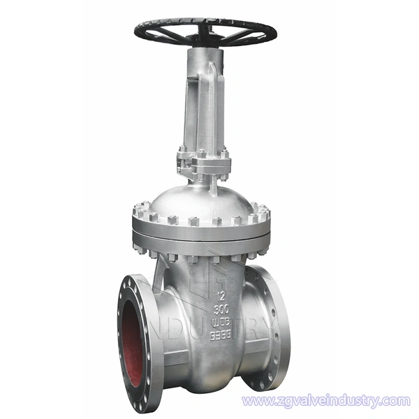 ansi class150-class600 gate valve wcb/ss batang naik——zg valve