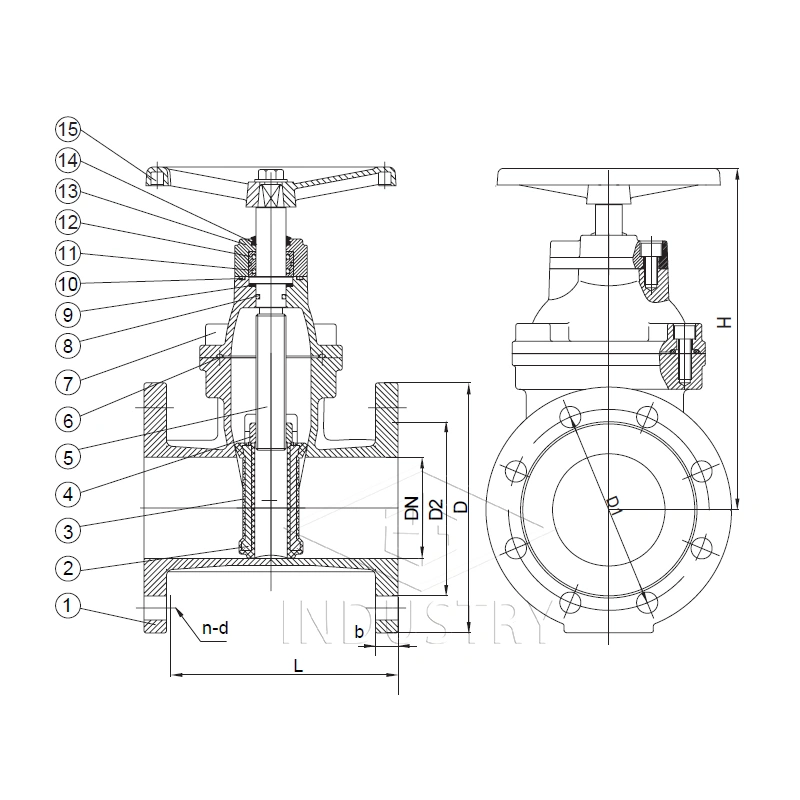 as2638 1600kpa صمام بوابة غير صاعد ذو ساق مرن ثابت —— صمام zg 