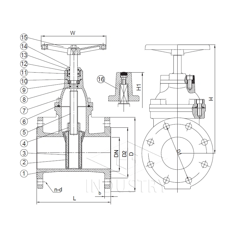 jis b 2062 10k صمام بوابي غير مرتفع ساق ناعم من صمام zg 