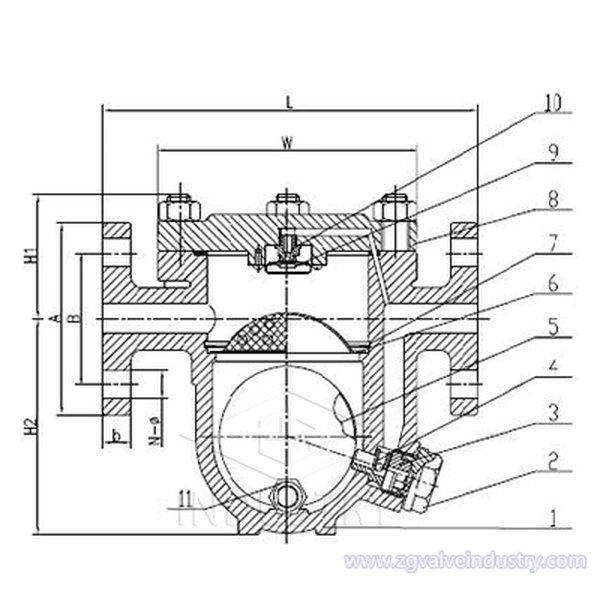 чөлөөт хөвөгч уурын баригч （pn16， pn25，pn40) 
