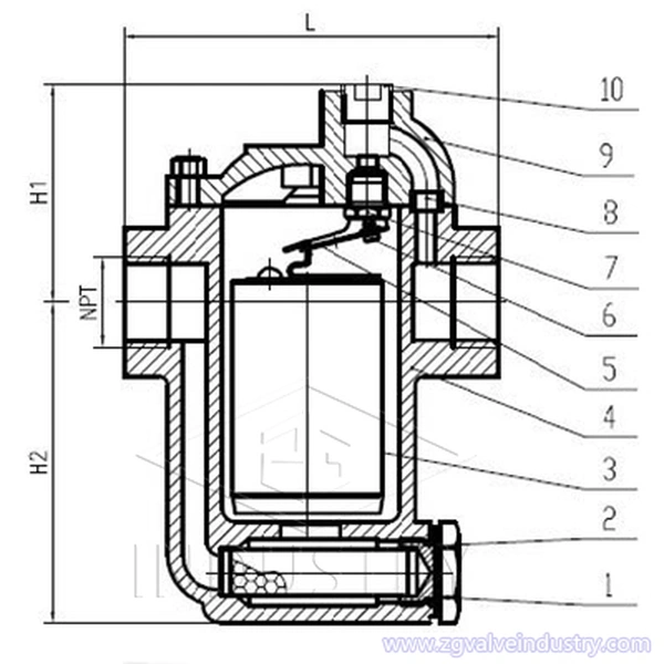 Inverted Bucket Steam Trap（PN16， PN25，PN40)