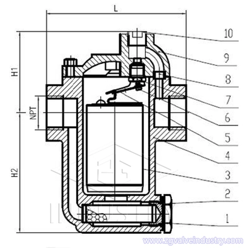 Inverted Bucket Steam Trap（PN16， PN25，PN40)