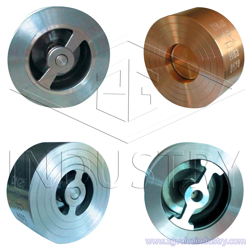 WC/Edelstahl-Api-Einzelplatten-Wafer-Lift-Rückschlagventil 