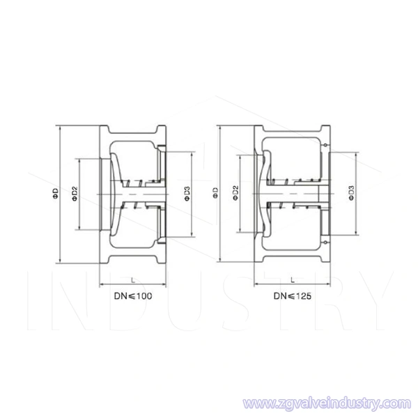 WCB/Stainless Steel GB Single-plate Wafer Lift Check Valve——ZG VALVE