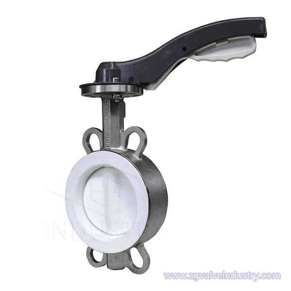 valvola a farfalla tipo wafer rivestita in ptfe dalla valvola zg
