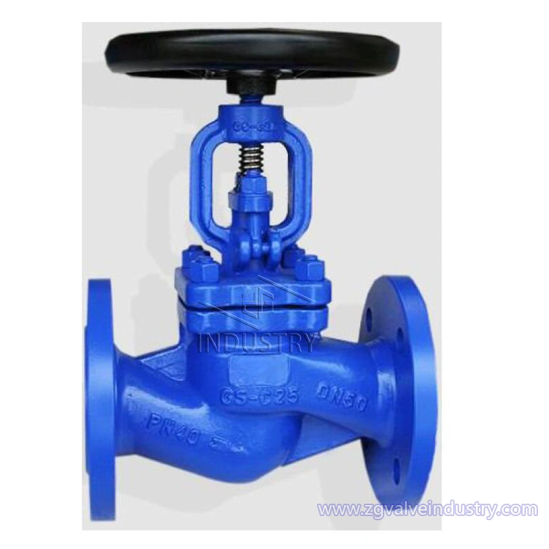 válvula de globo con brida din wcb / ss 