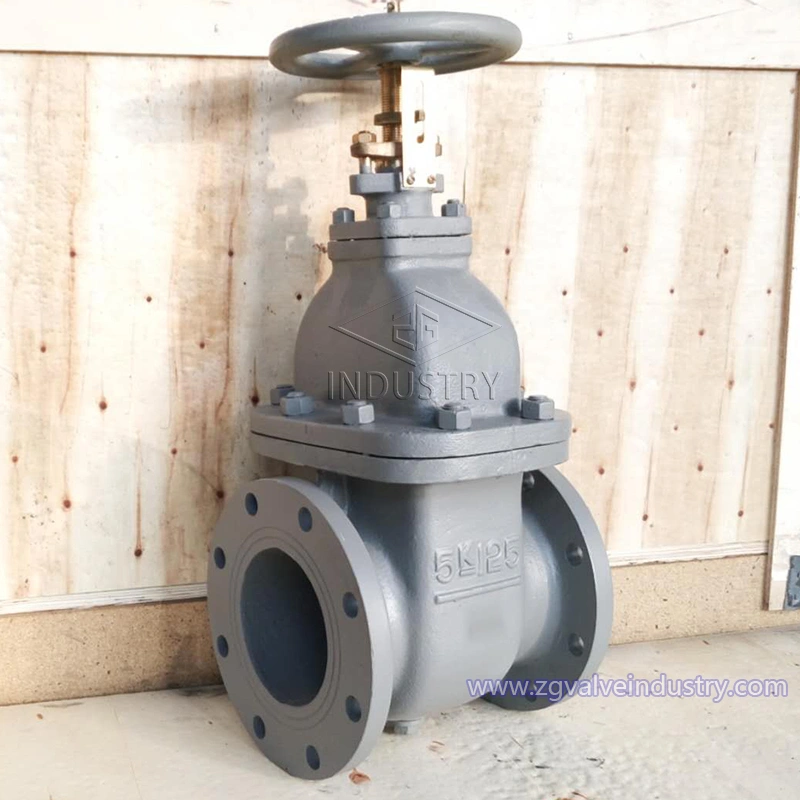 JIS 10k غير مرتفع الجذعية صمام بوابة الختم الصلب من صمام zg 