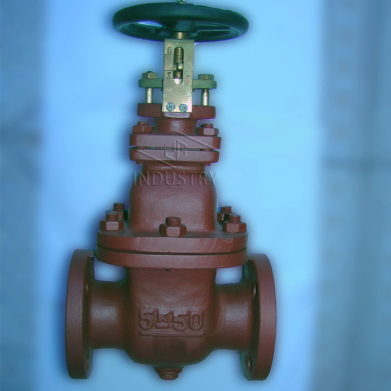 JIS 10k غير مرتفع الجذعية صمام بوابة الختم الصلب من صمام zg 