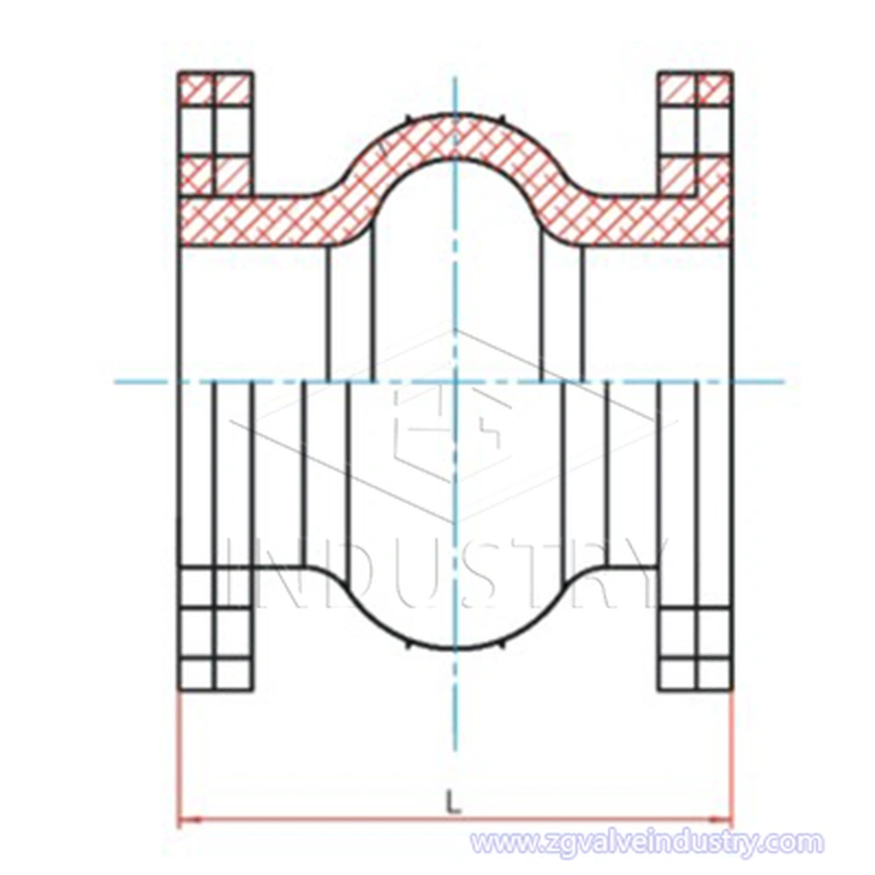 Elastyczne, wysokociśnieniowe, gumowe złącze kdf z pojedynczą kulą 
