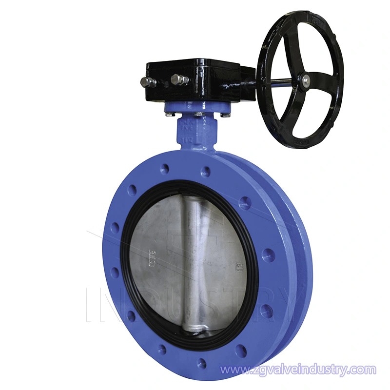 Válvula de mariposa tipo u ansi cl150 / din / bs / jis 10k de la válvula zg 