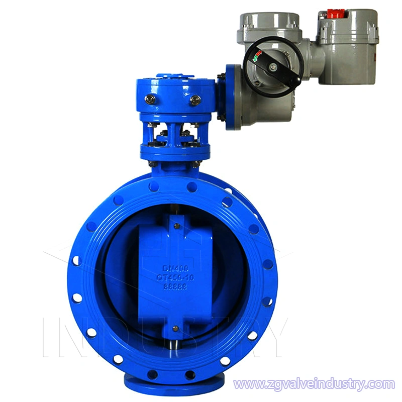 válvula de mariposa excéntrica doble de la válvula zg 