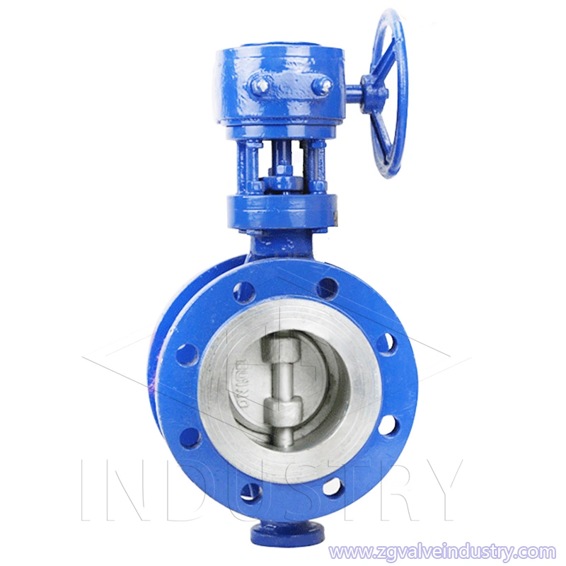 zawór motylkowy trójosiowy waflowy/lt/kołnierzowy 