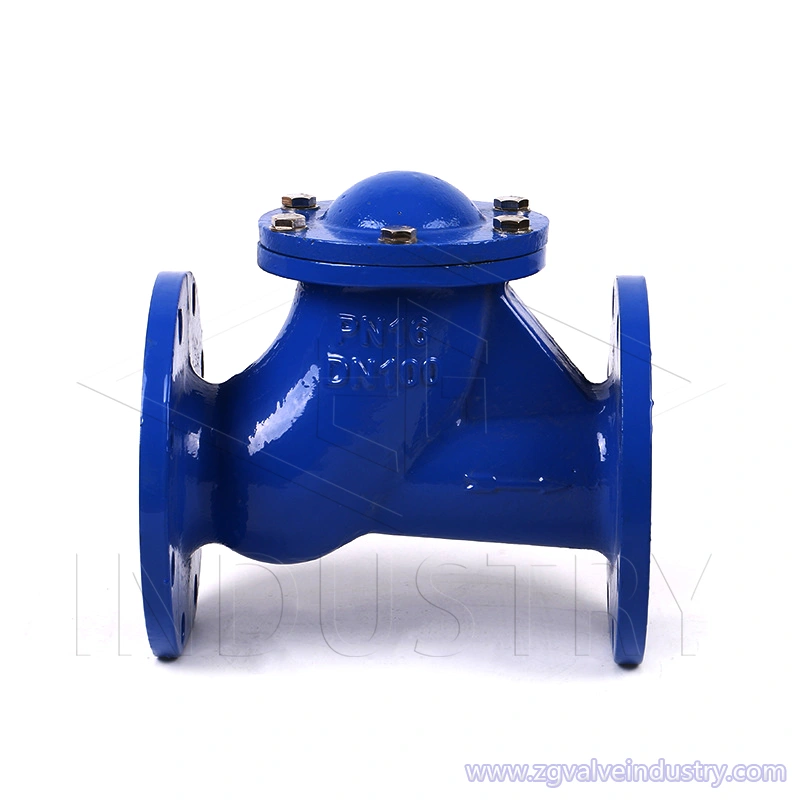 válvula de retención de bola tipo brida de hierro fundido / hierro dúctil —— válvula zg 