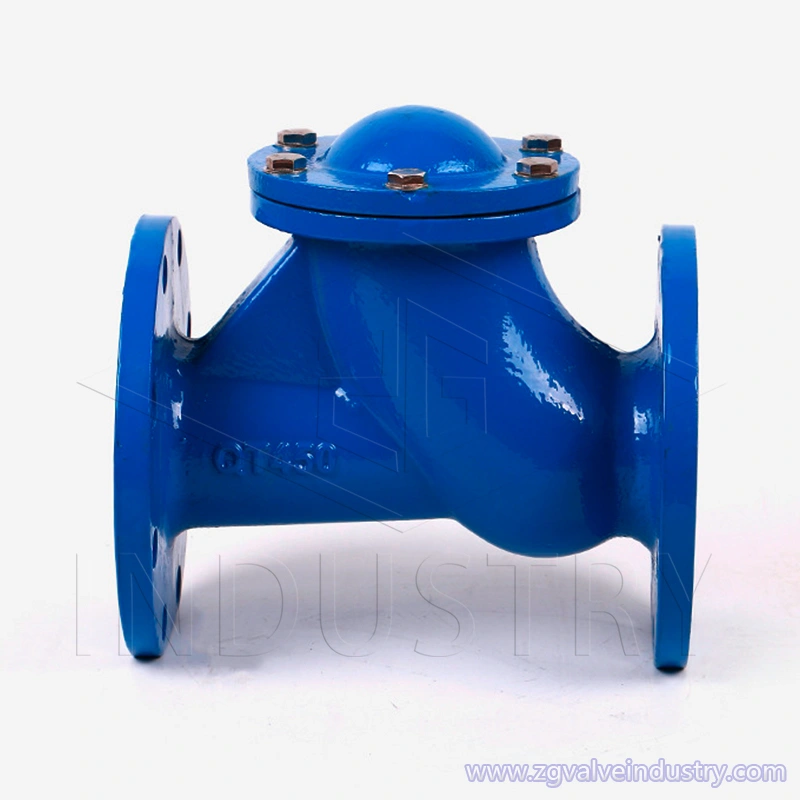 válvula de retención de bola tipo brida de hierro fundido / hierro dúctil —— válvula zg 