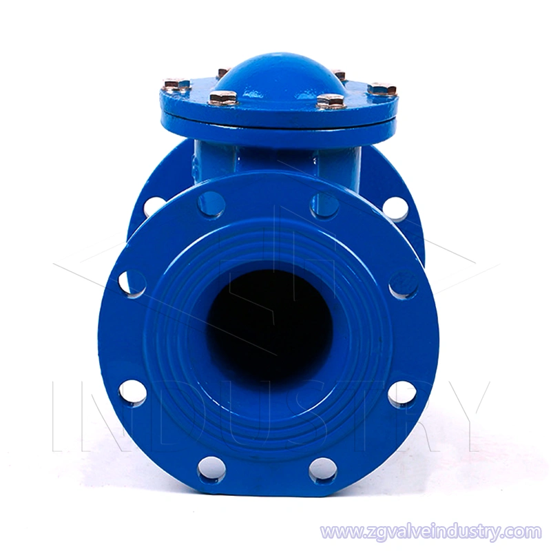 válvula de retención de bola tipo brida de hierro fundido / hierro dúctil —— válvula zg 