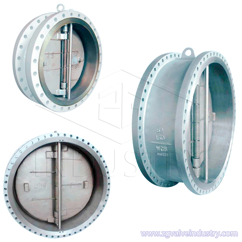 wcb / stal nierdzewna api dwupłytowy zawór zwrotny z podwójnym kołnierzem — — zawór zg 